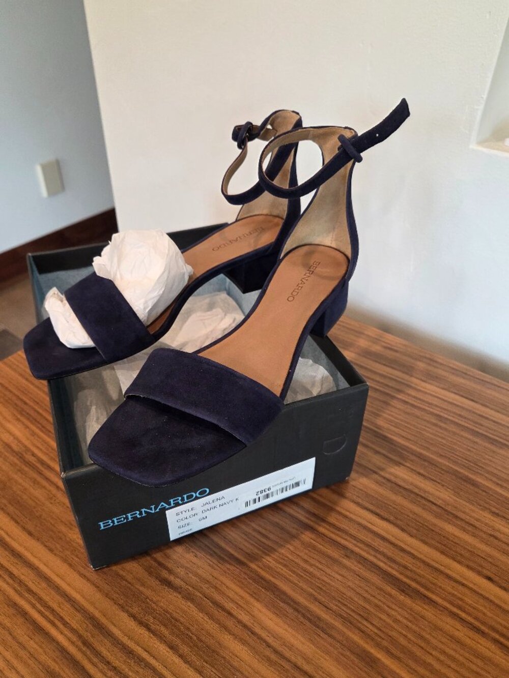 Bernardo Womens Blue velvet shoes